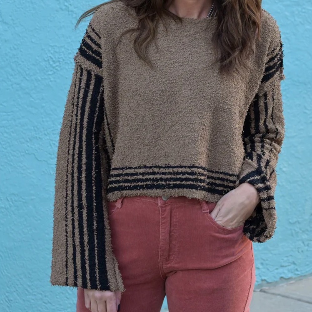Shop Stevie Shimmering Brown Top